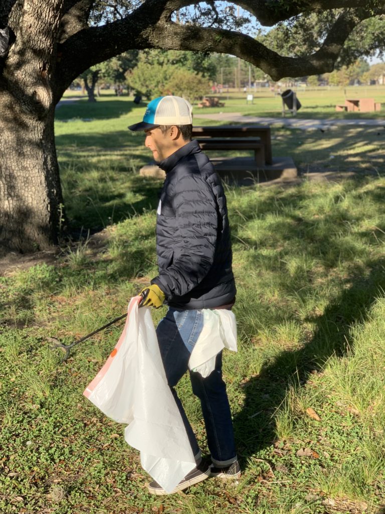 Good Reason Houston staff and partners join park clean up for community outreach event