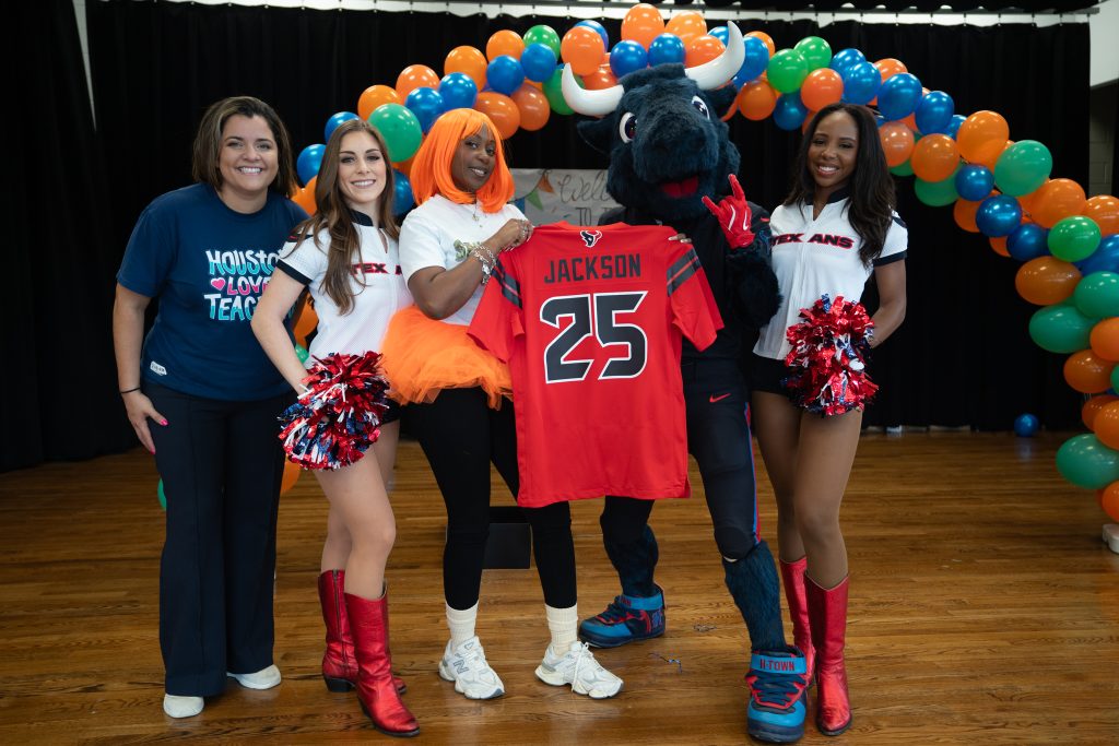 Houston Texans Foundation, Good Reason Houston to Surprise Aldine ISD Teacher as part of Houston Loves Teachers Campaign