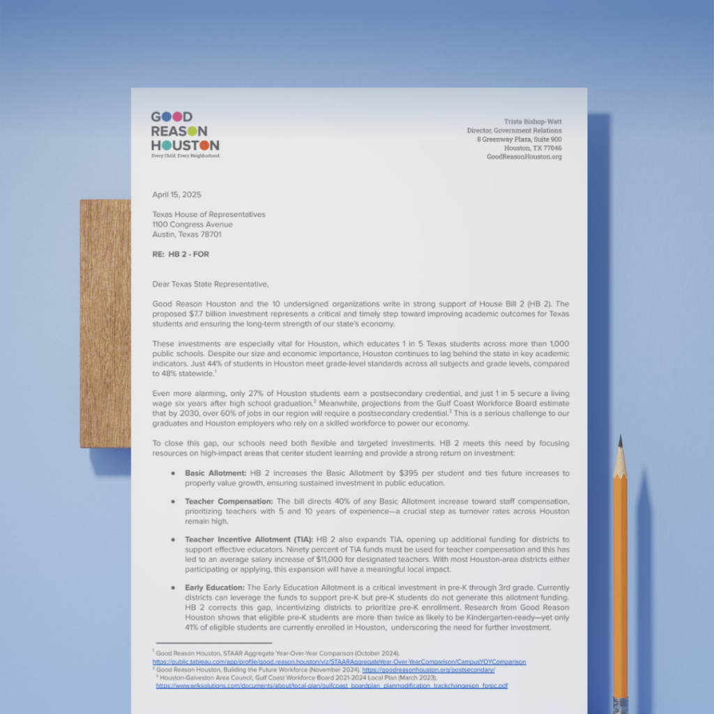 Houston Education Leaders Rally Behind $7.7 Billion State Investment in Public Schools